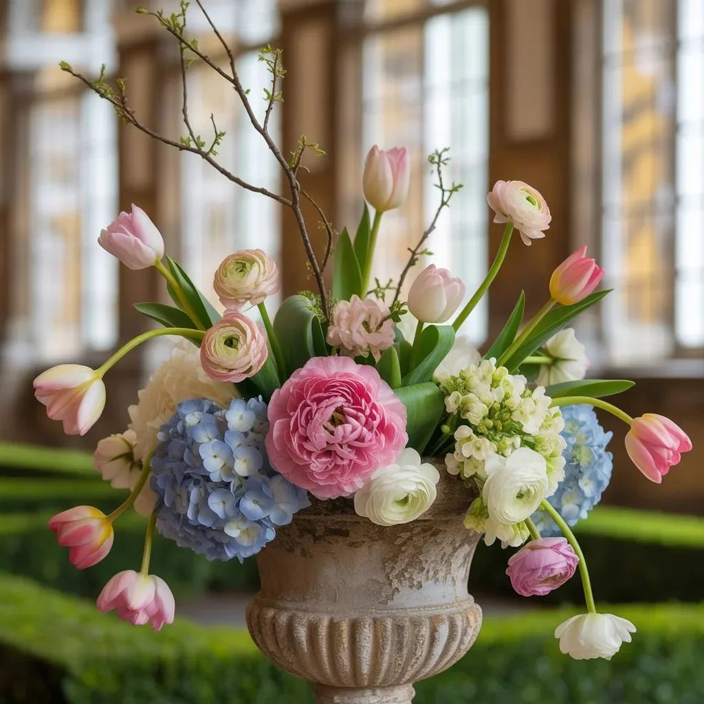 Bring in Flowers With a Palace Garden Mood