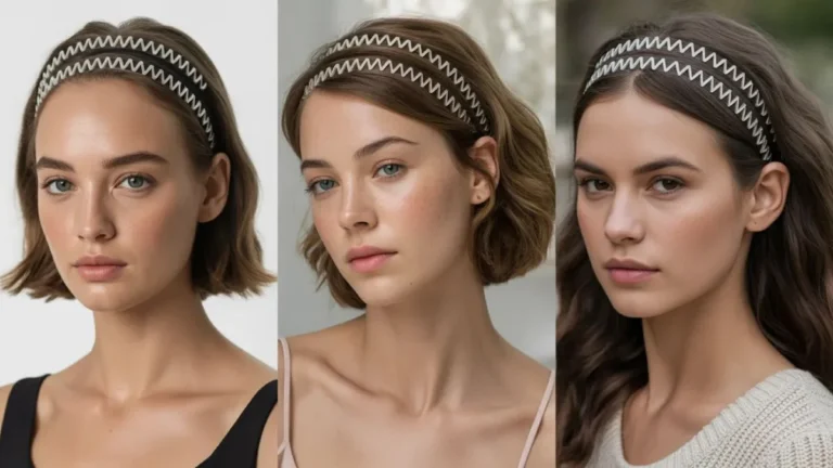 Cute Zig Zag Headband Hairstyles for Short Medium and Long Hair