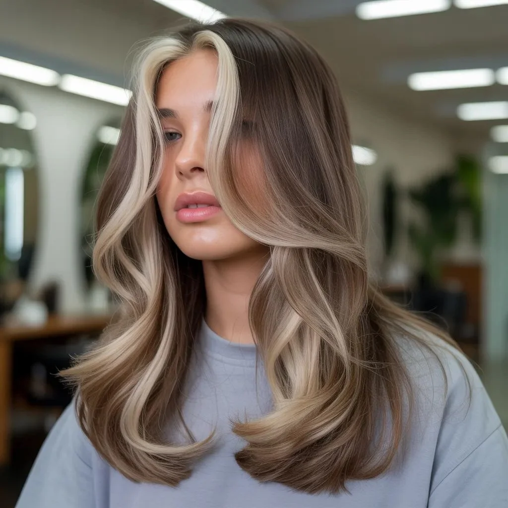 Milk tea ice ribbons