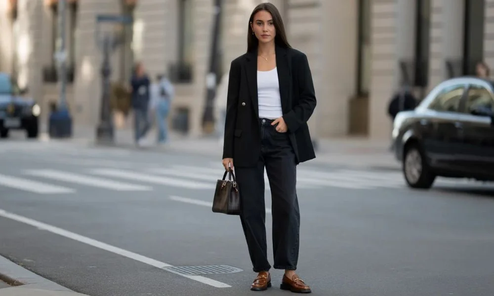 Polished girl outfits with baggy pants that still feel relaxed