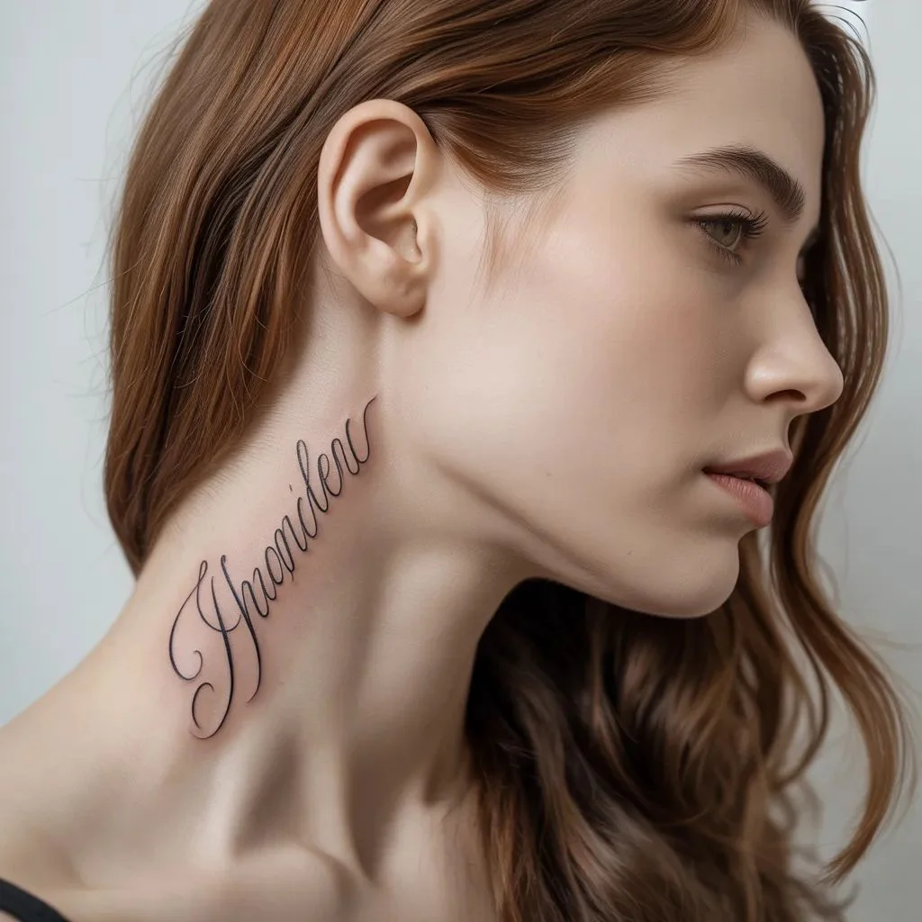 Script tattoos with a personal meaning
