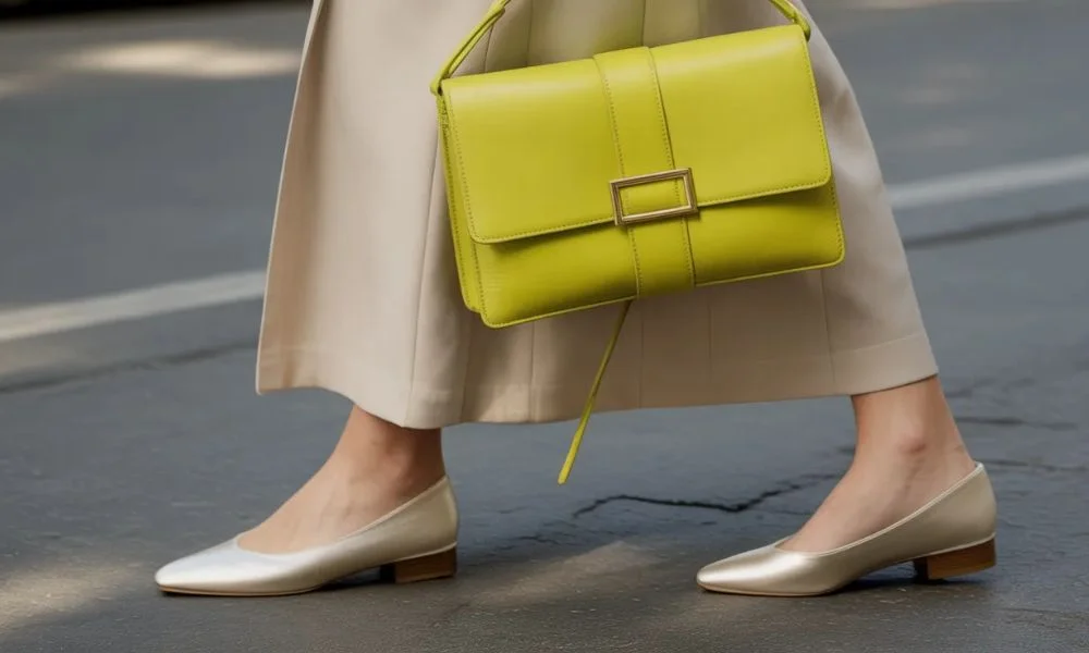 Shoes and color touches that wake up the whole outfit