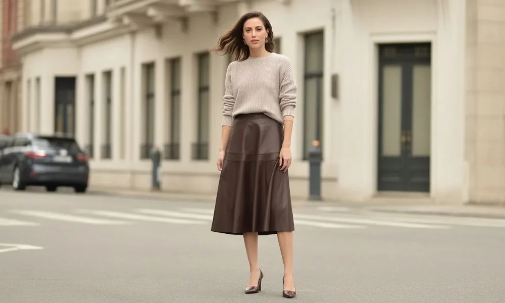 Soft knits and skirts when you want to look a little more dressed up