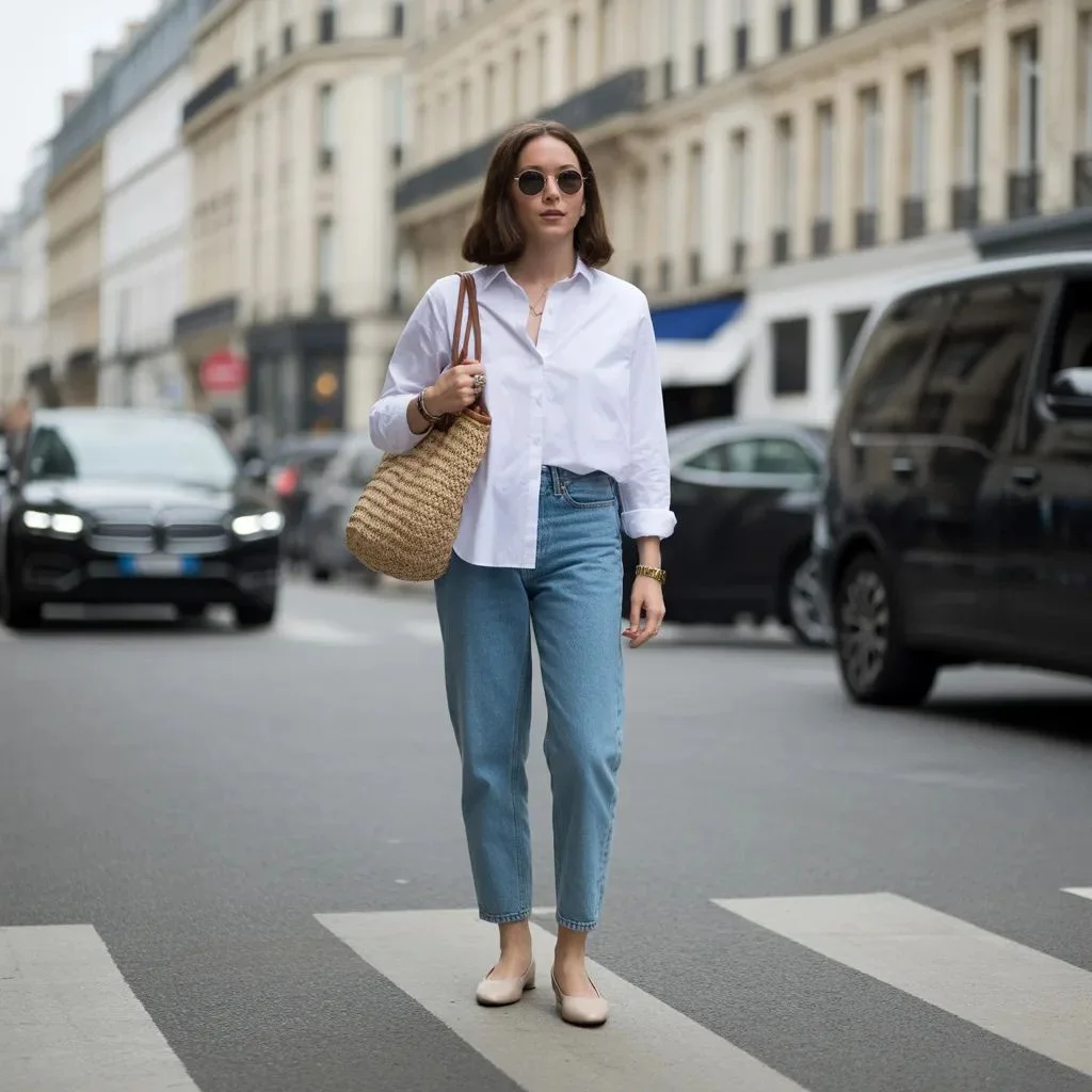 Straight-Leg Denim Makes Everything Look More Polished