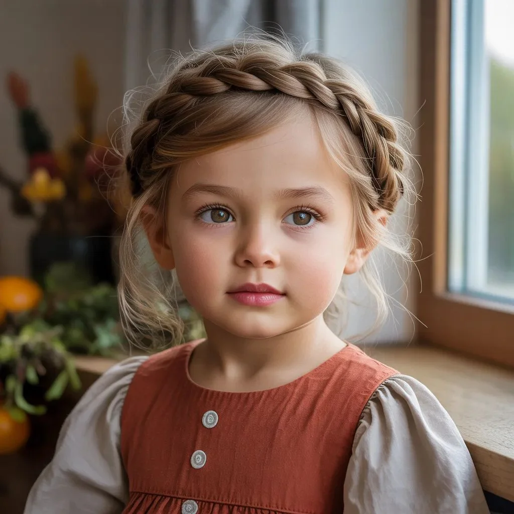 The Crown Braid for the Big Family Photo