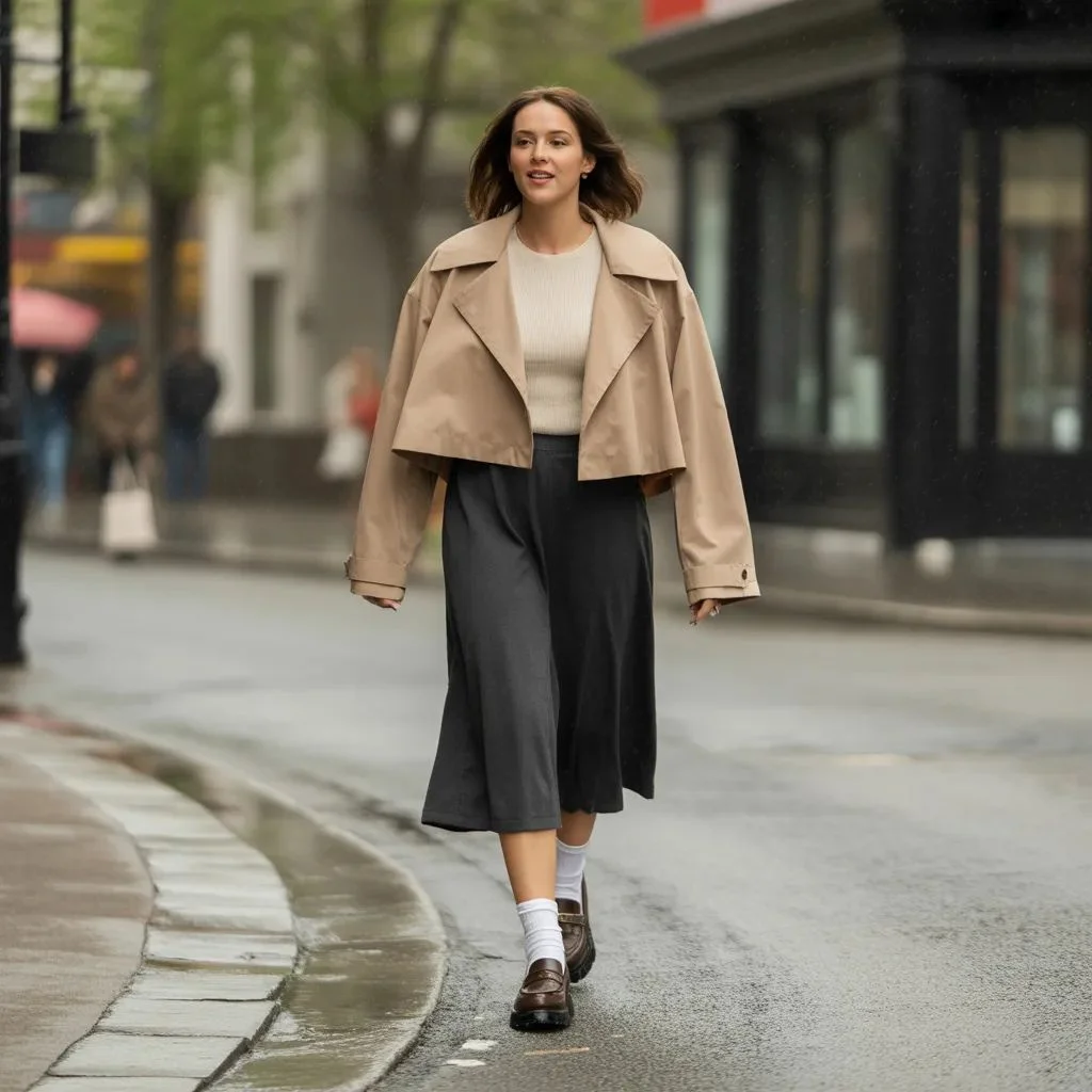 The skirt and cropped jacket option