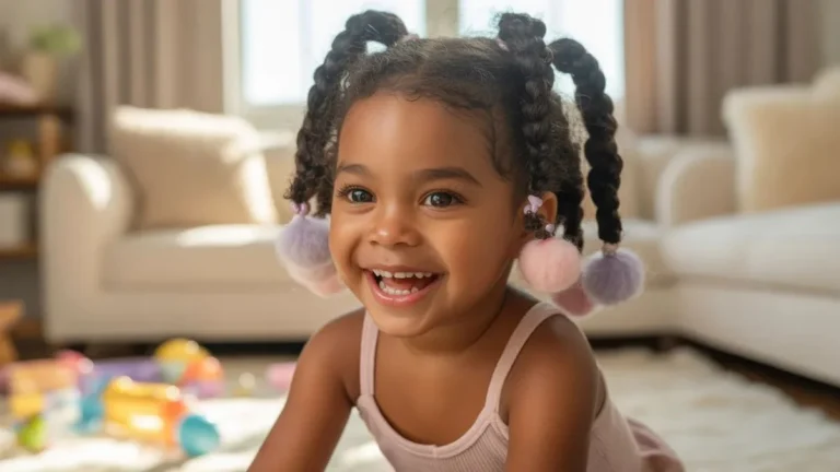 Toddler Braids With Beads Kid Hairstyles That Are Gentle on Hair