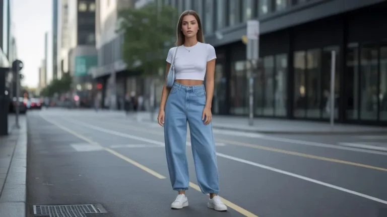 Trendy Girl Outfits with Baggy Pants for a Cool Street Style Look