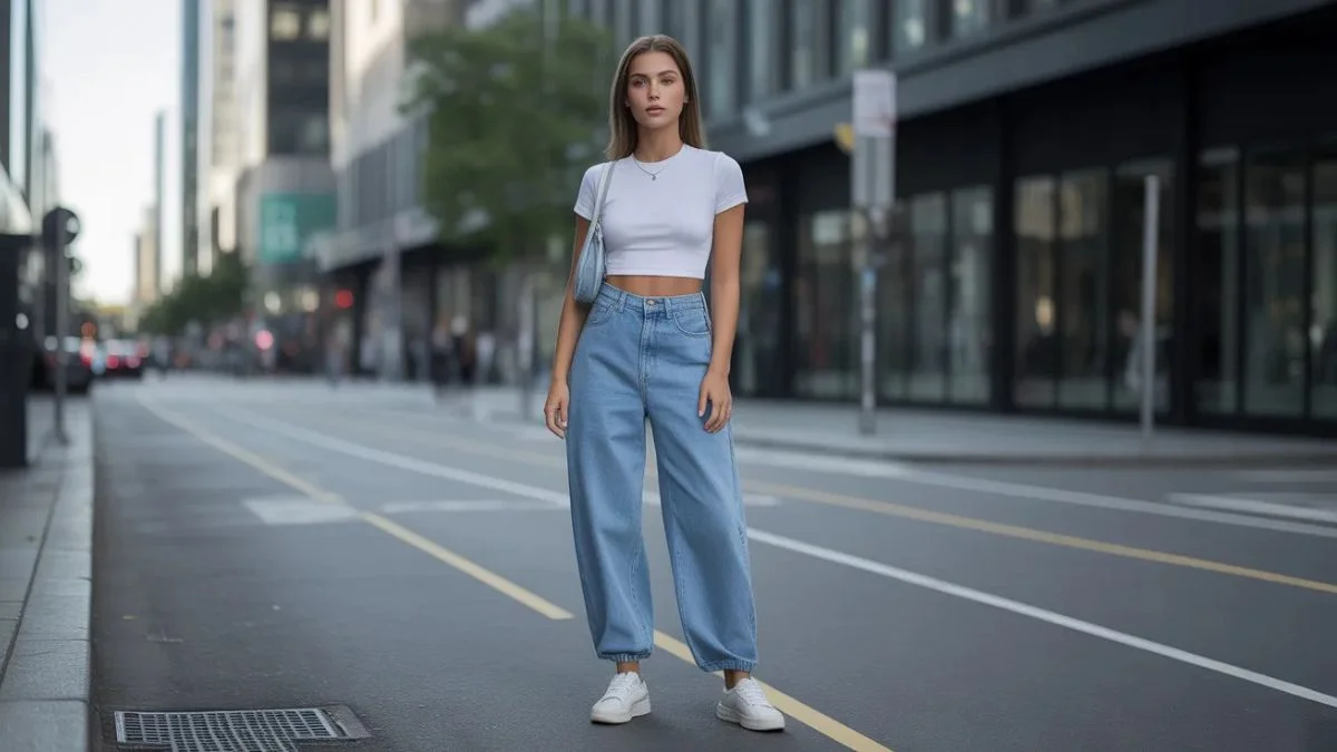 Trendy Girl Outfits with Baggy Pants for a Cool Street Style Look