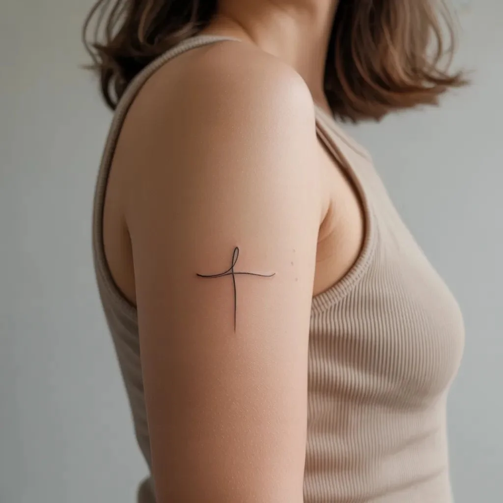 Upper arm and shoulder edge