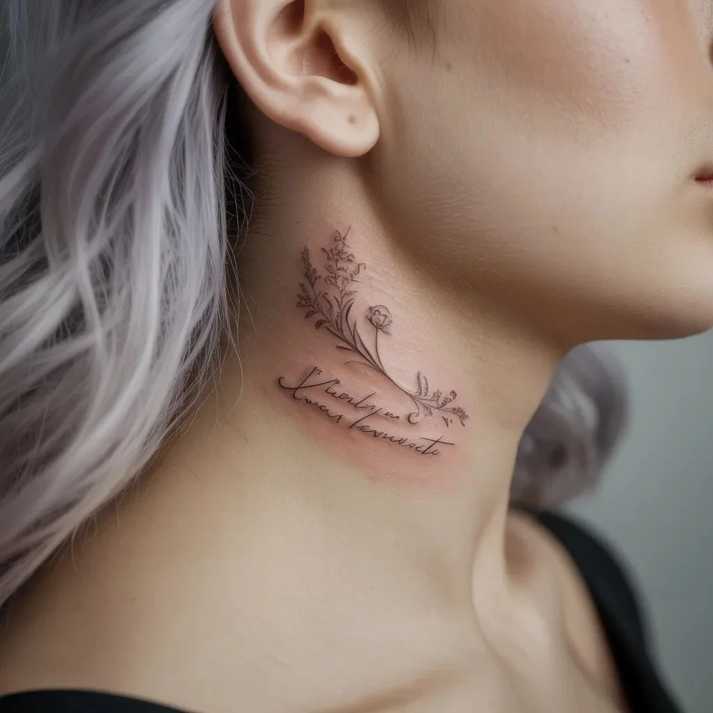 Why Girly Neck Tattoo Ideas Are So Popular