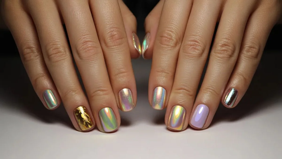 10 Foil Nails Designs to Try Right Now — From Subtle Shimmer to Full Glam