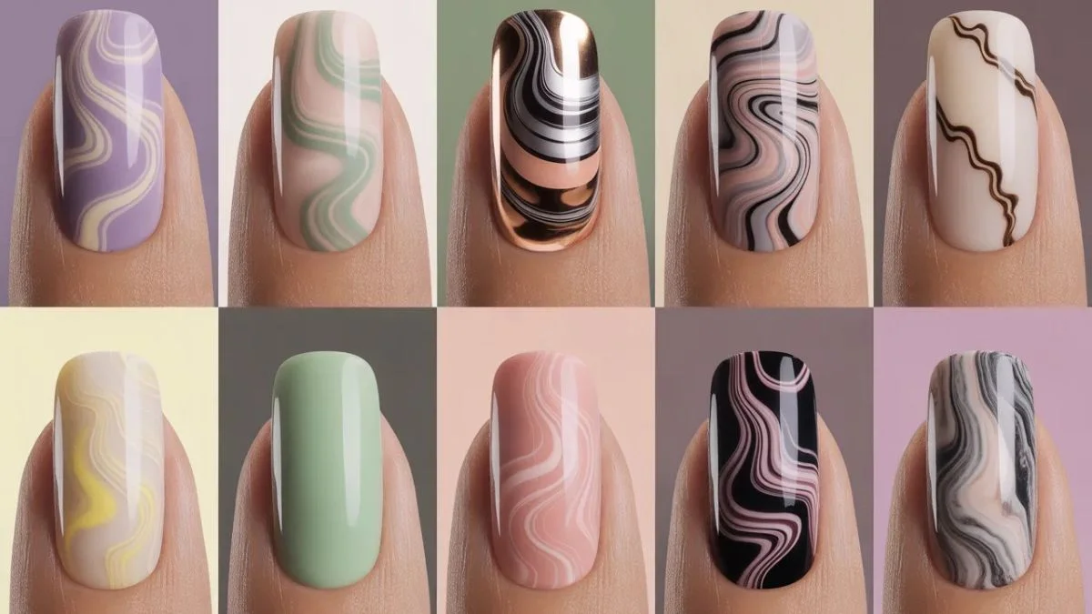 10 Swirl Nail Designs That Are Giving Abstract Art Vibes