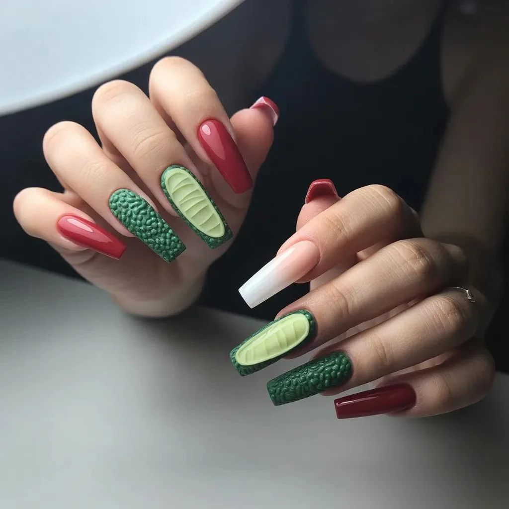 3D Watermelon Nail Art When Your Manicure Becomes Sculpture