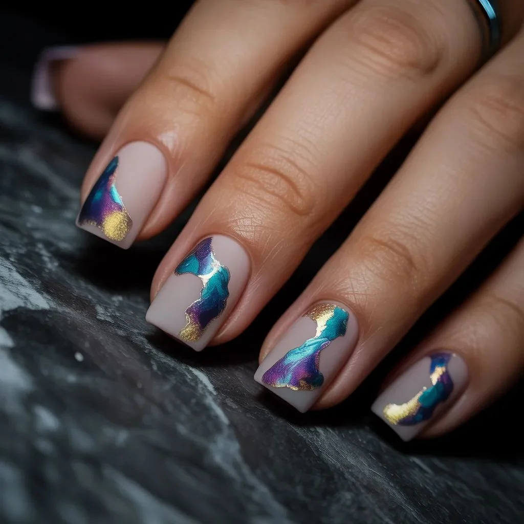 Abstract Aurora Foil