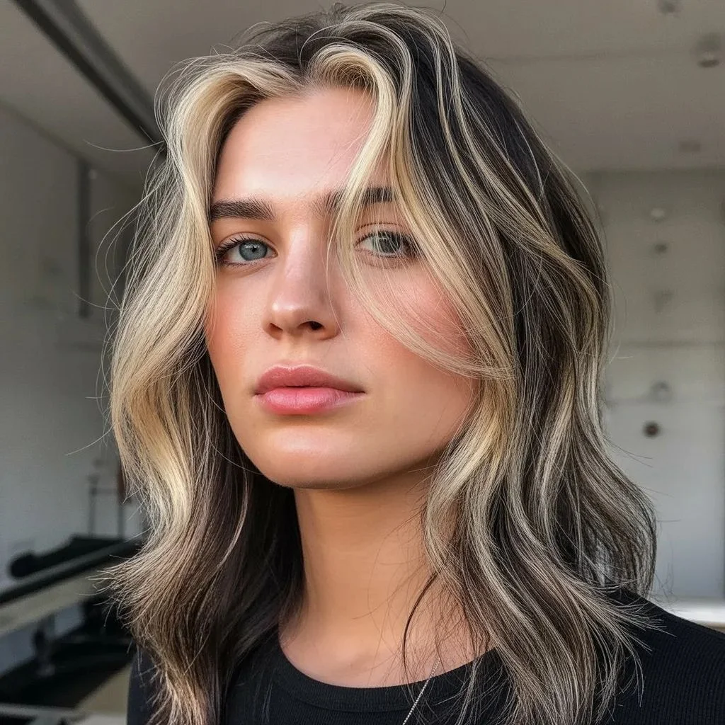 Ash Blonde with Money Piece