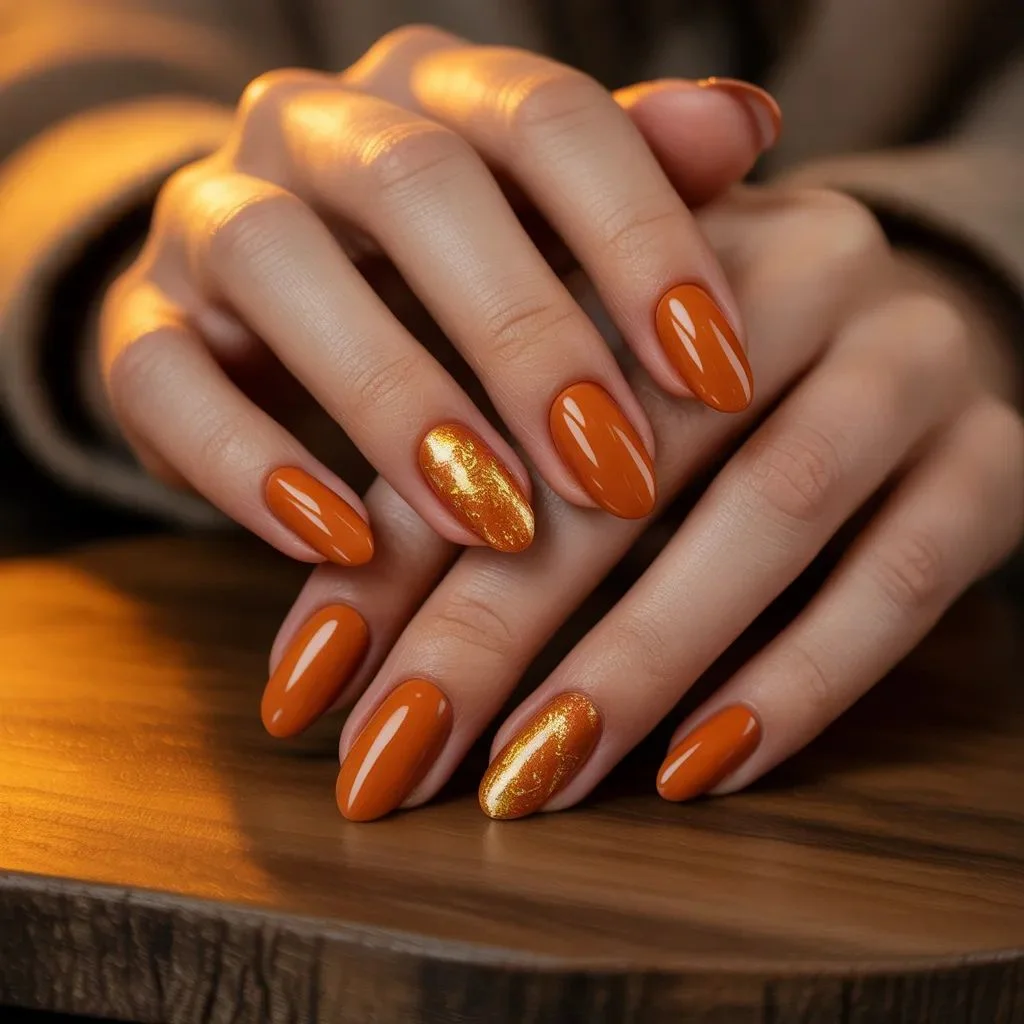 Best Orange Nail Designs for Fall and Winter