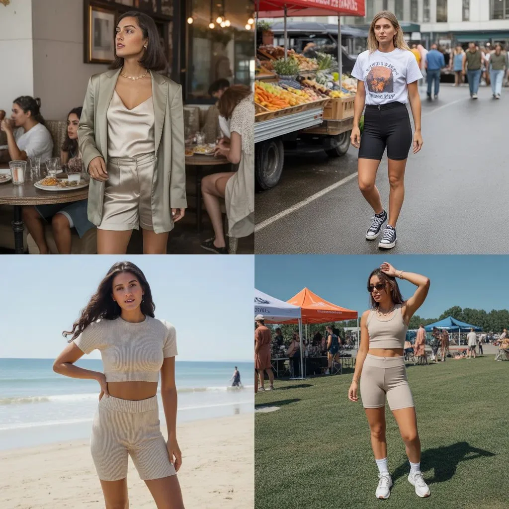 Biker Shorts Outfits for Specific Occasions