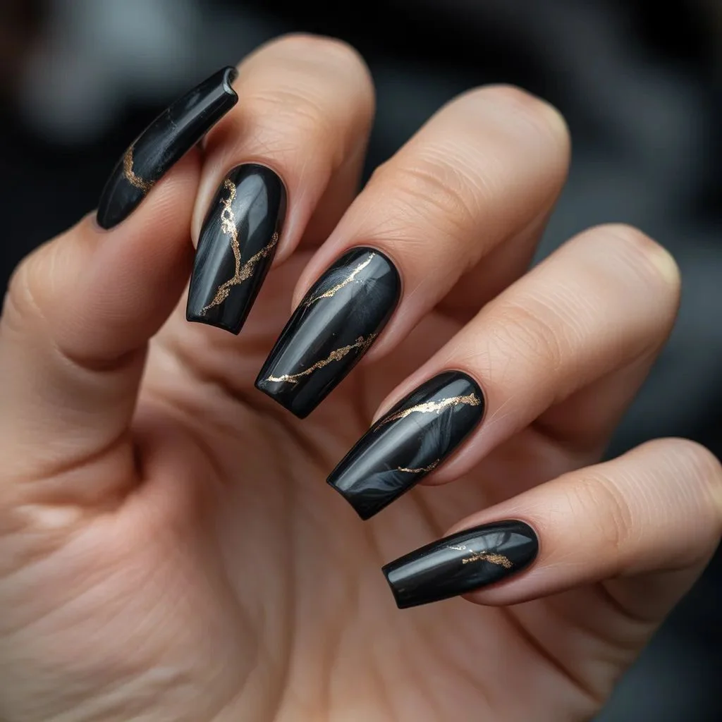 Black and Gold Marble