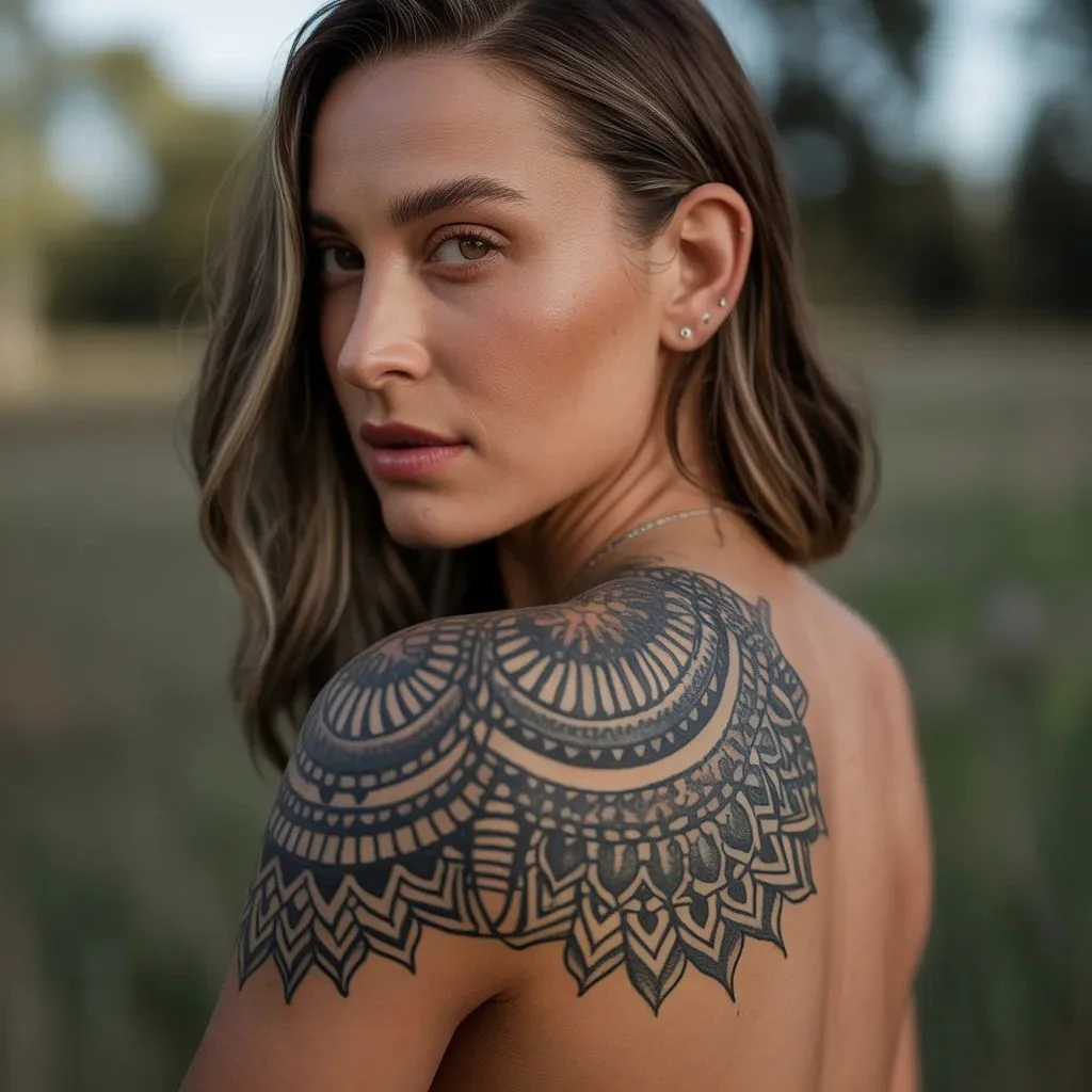 Blackwork and Bold Ornamental Tattoos