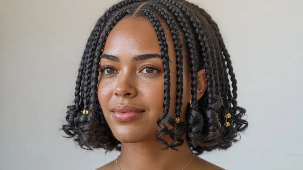Bob Boho Knotless Braids Big Braid Energy in a Short, Stunning Style
