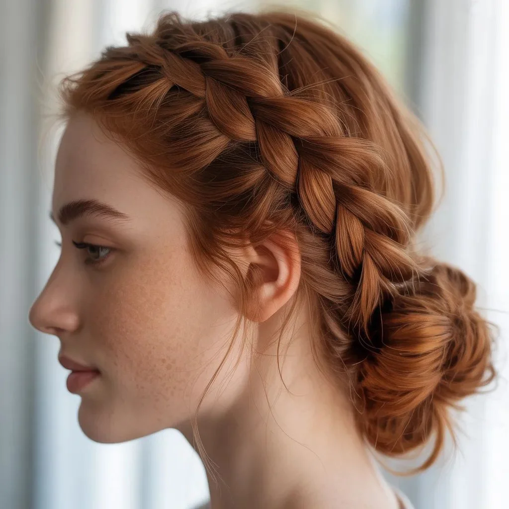 Braided Messy Bun A Little Extra Without the Effort