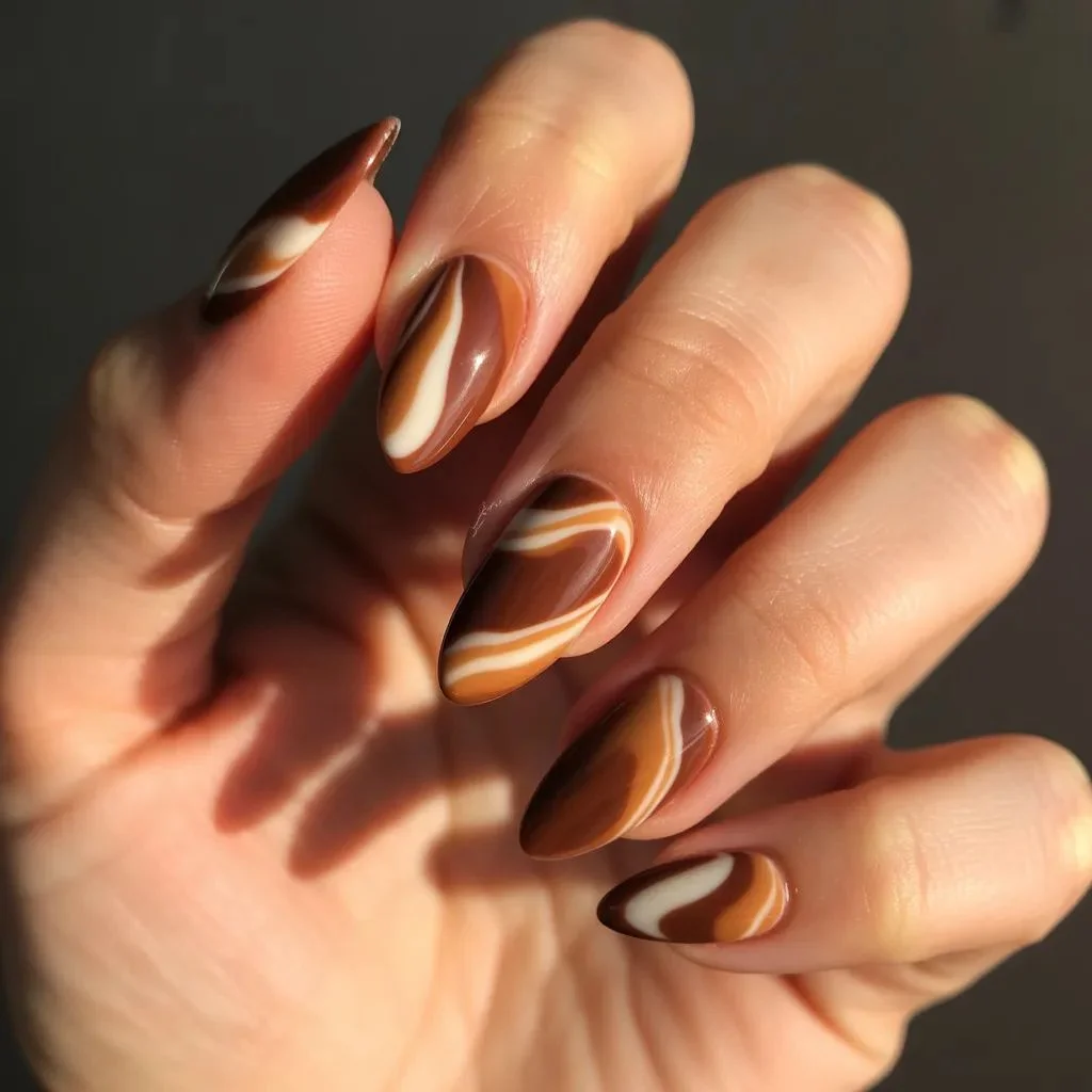Brown Caramel Marble