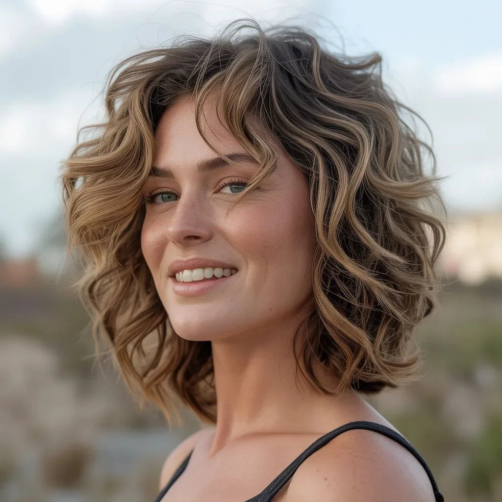 Choppy Layered Haircuts for Wavy Hair