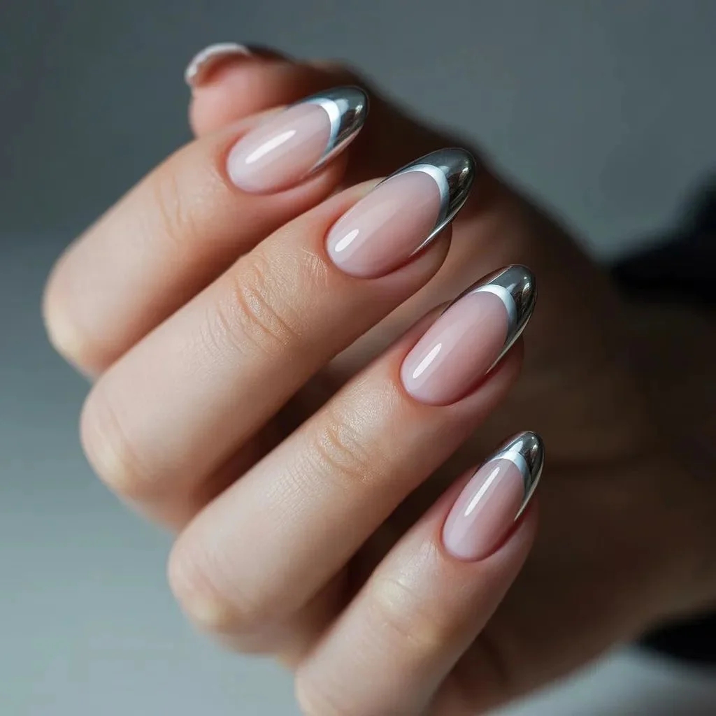 Chrome French Tips