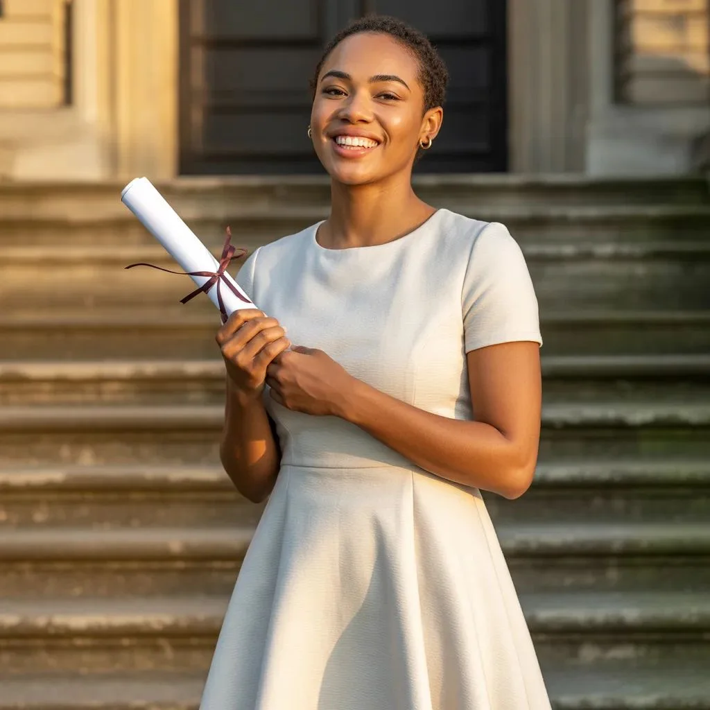 Classic White Dress The Timeless Graduation Outfit