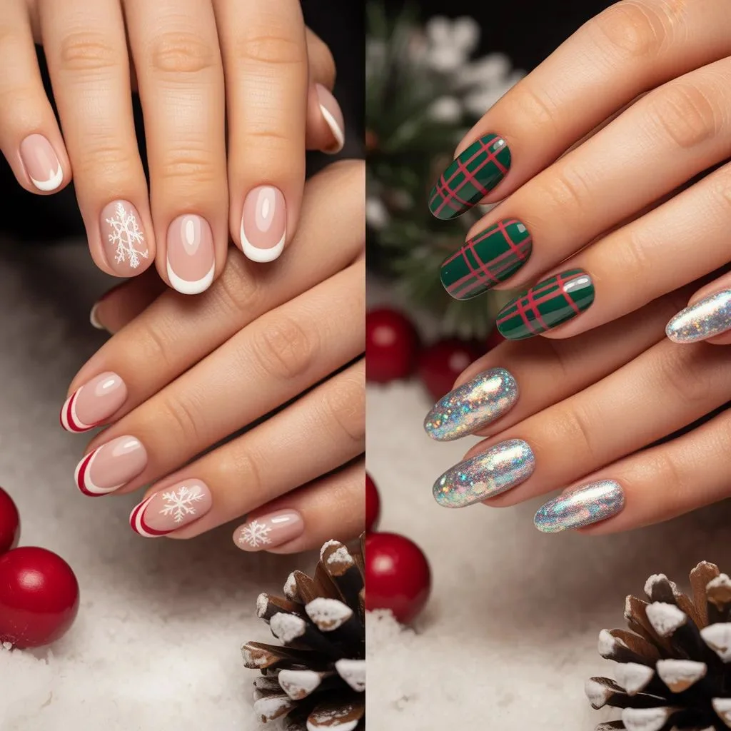 Cute Christmas Nails for Every Nail Shape