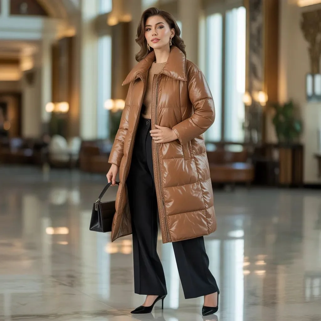 Dressy Puffer Jacket Outfits for Elevated Occasions