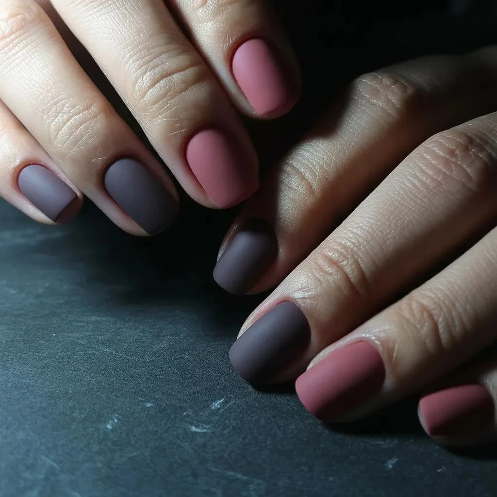Dusty Pink and Charcoal A Moodier Take