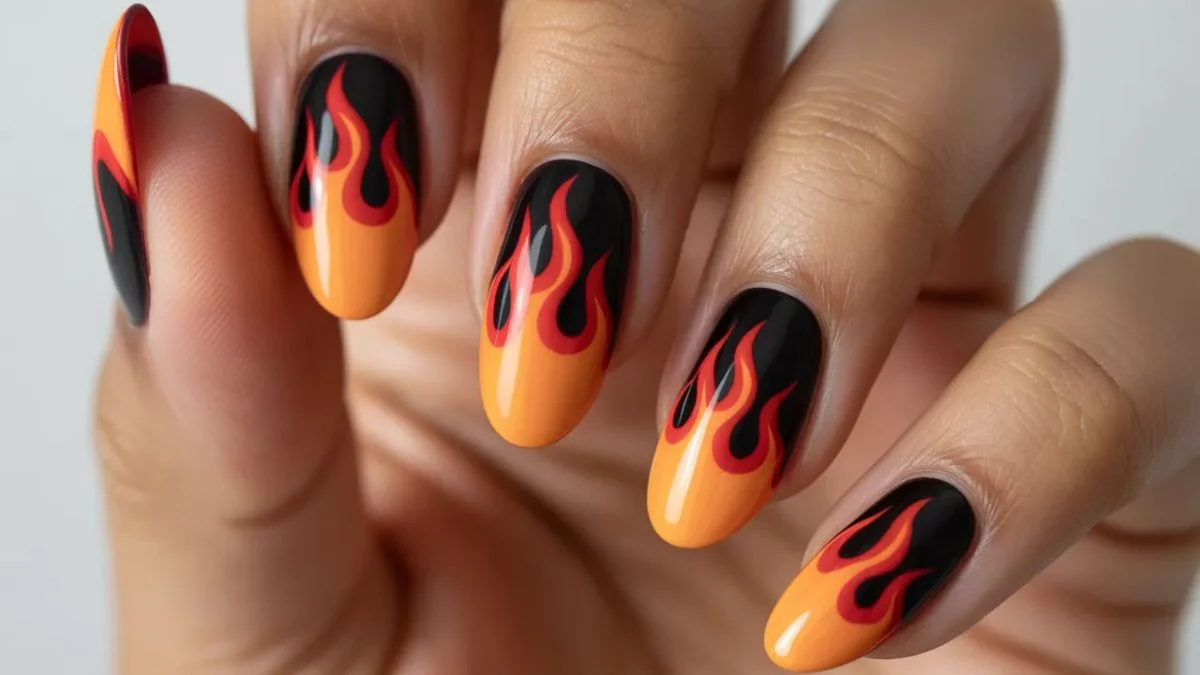 Flame Nail Art Designs That Are Seriously Too Hot to Ignore