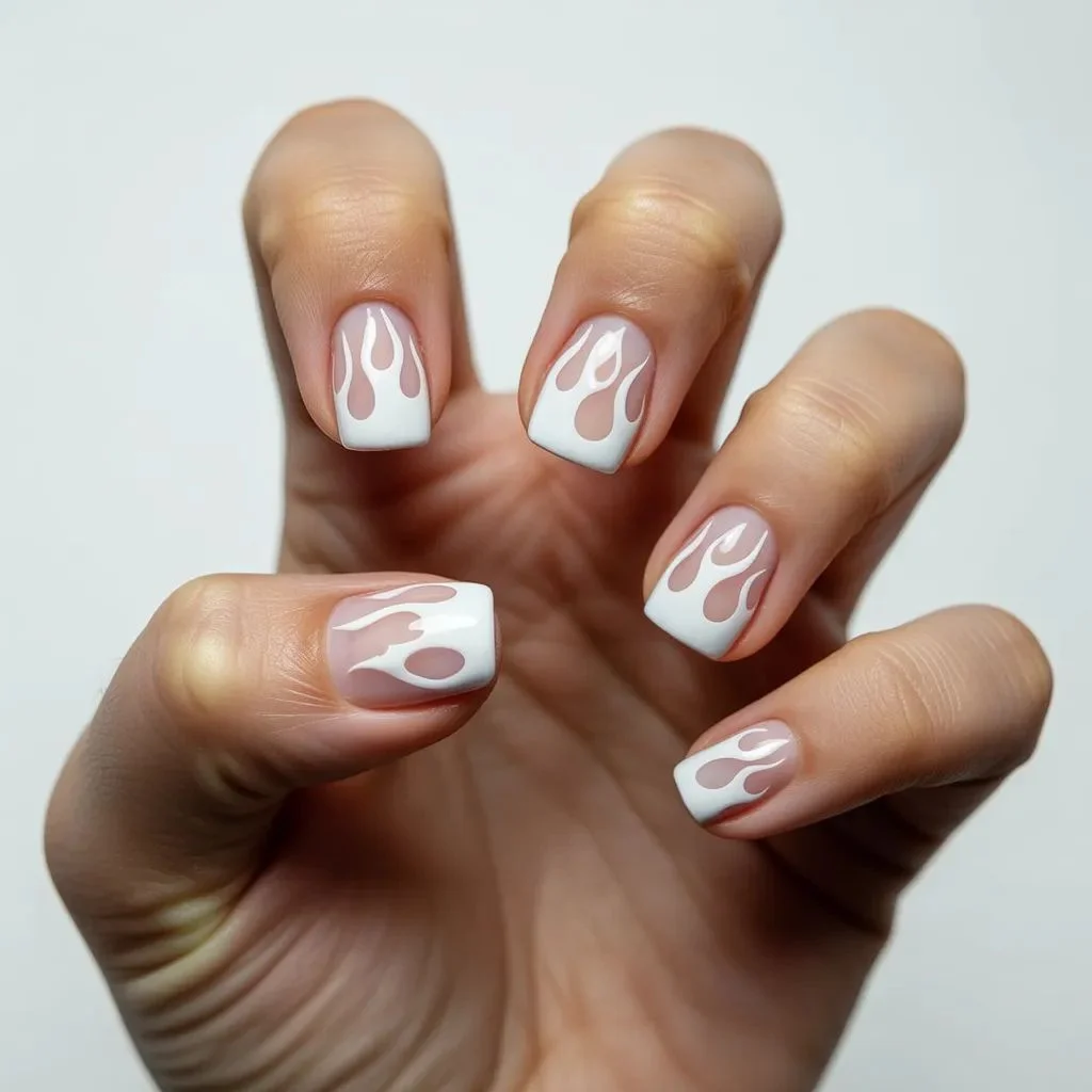 Flame Nails for Short Nails