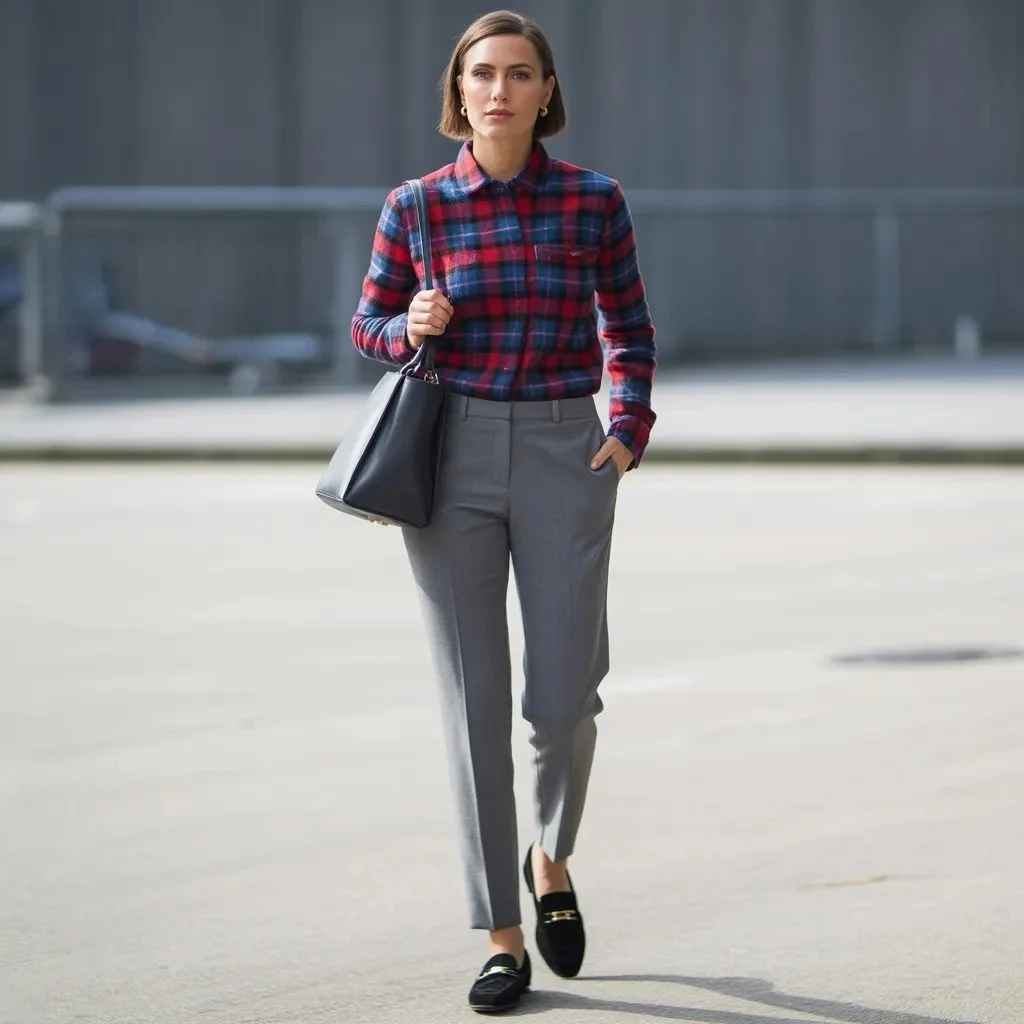 Flannel + Tailored Trousers The 2025 Power Move