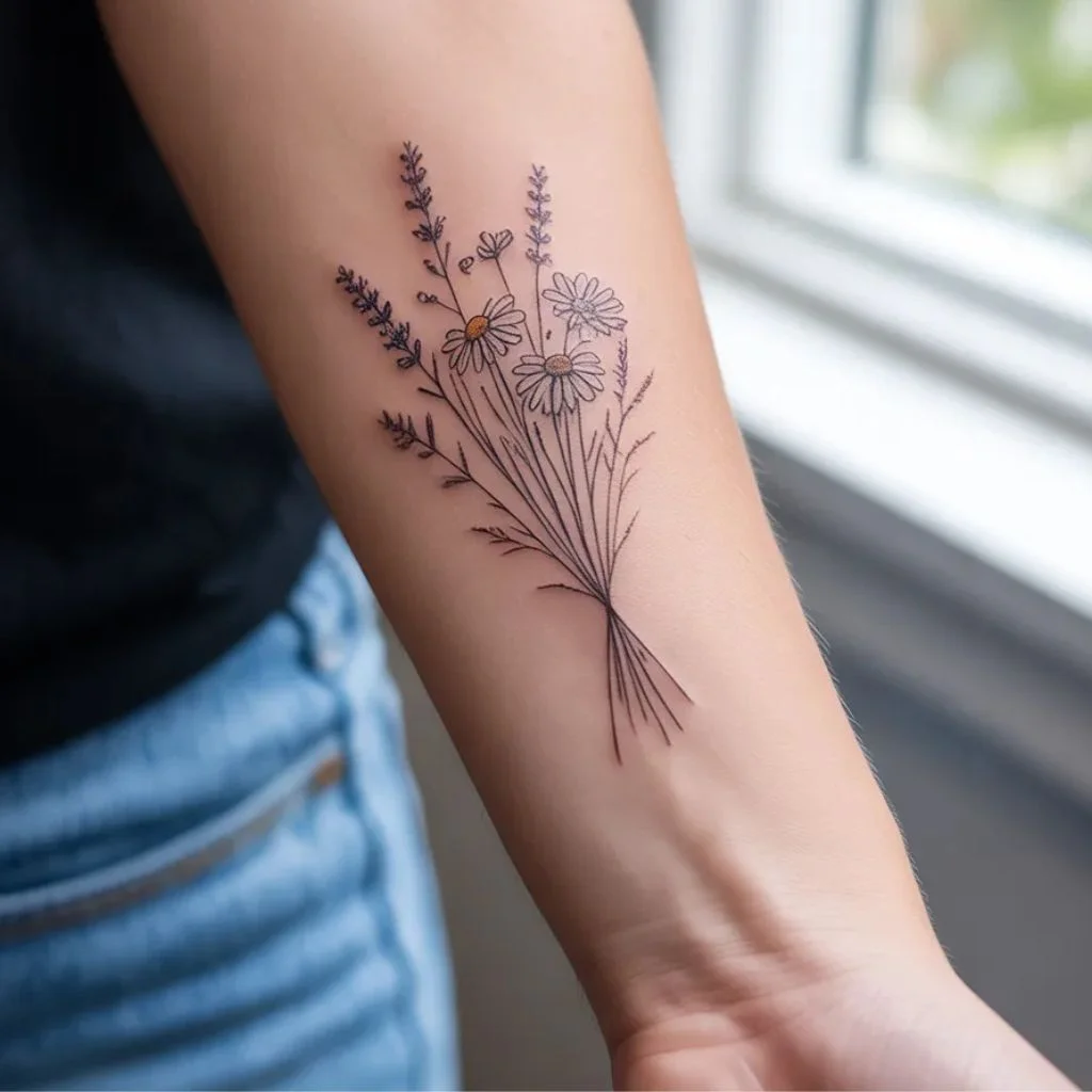 Floral Dainty Tattoo Designs