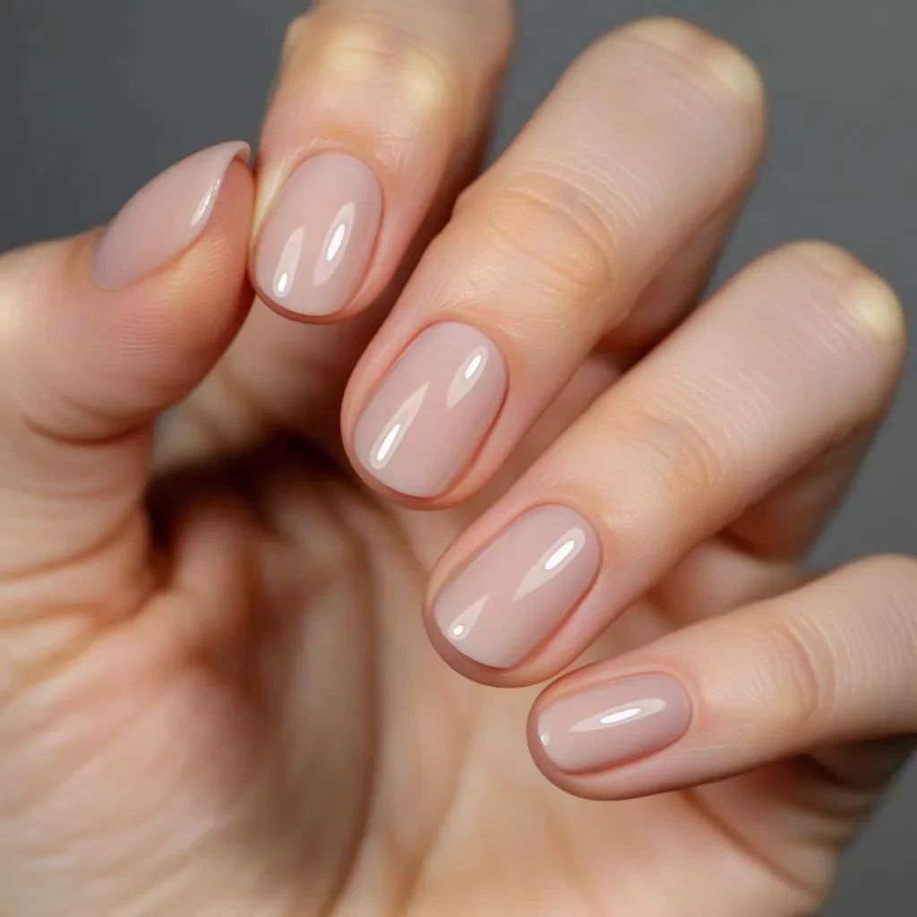 Glazed Nude Nails