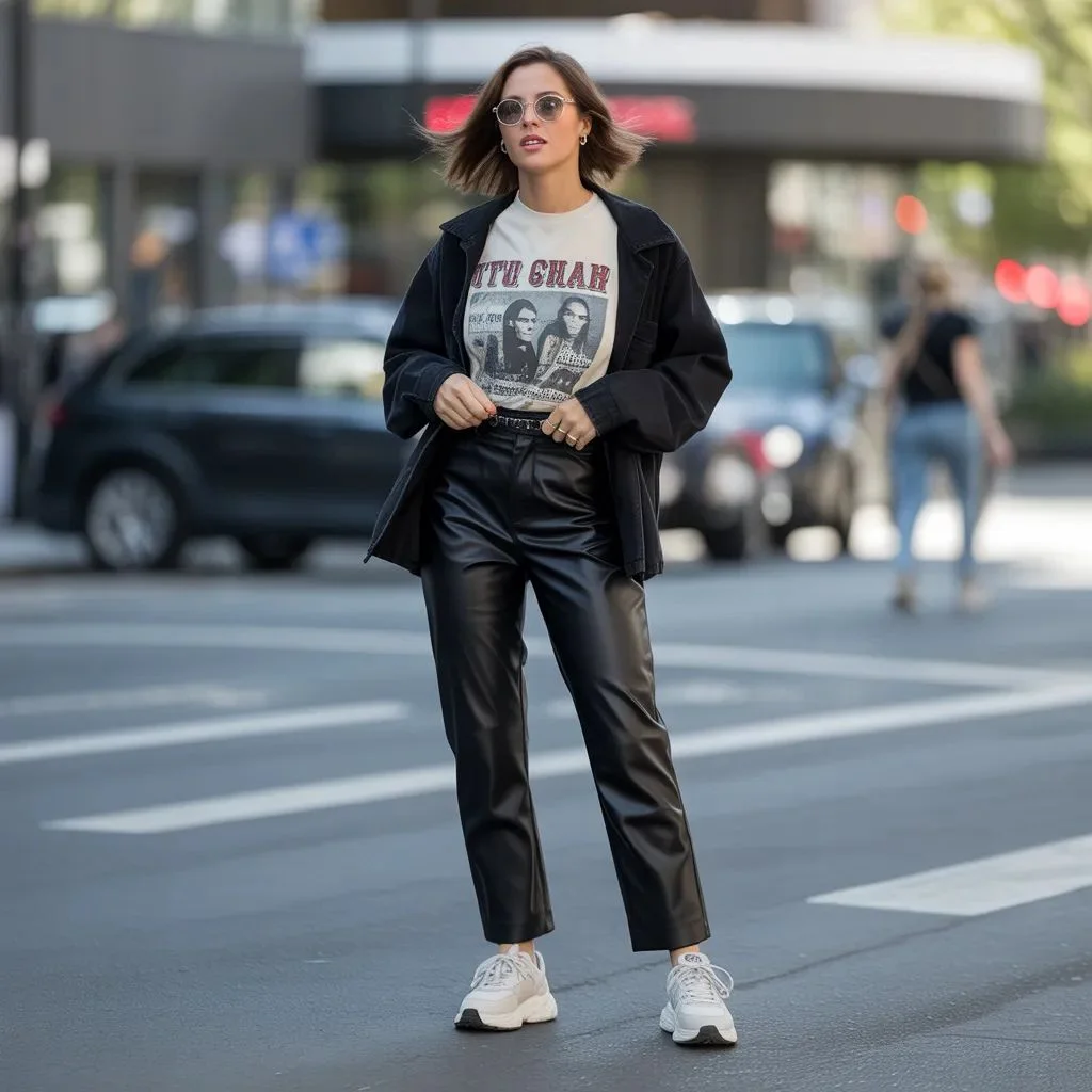 Graphic Tee + Sneakers for Casual Cool
