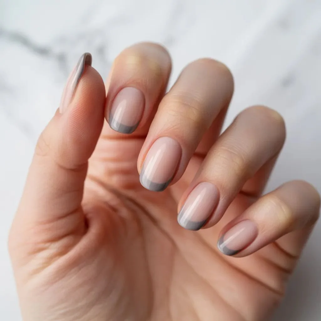Grey French Tip Nails — A Modern Twist on the Classic
