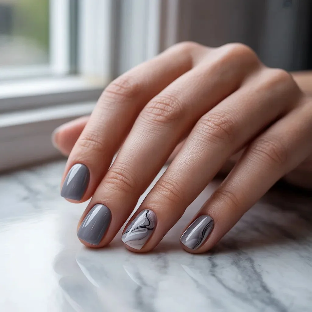 Grey Marble Nails — Luxe Swirls That Look Salon-Expensive