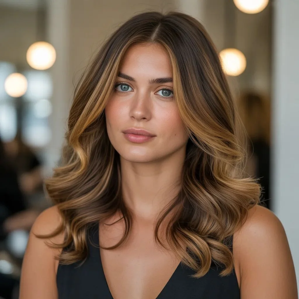 Honey Brown with Caramel Lowlights The Best of Both Worlds