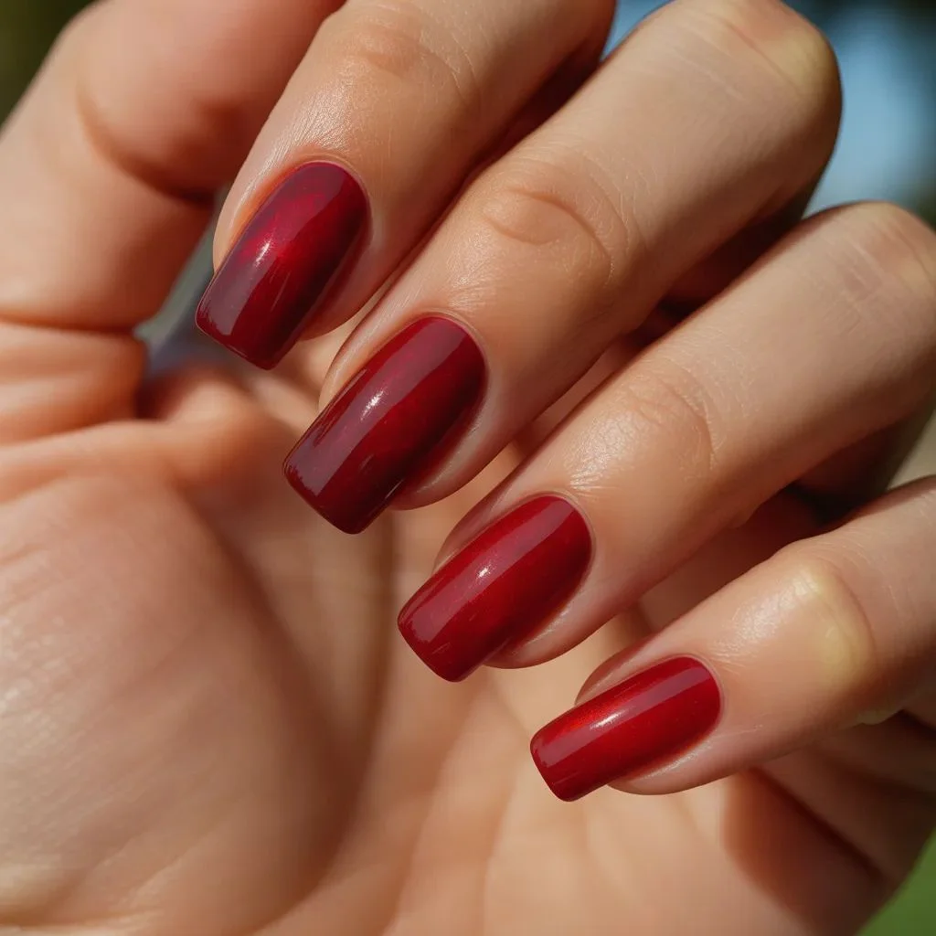 Jelly Cherry Nails