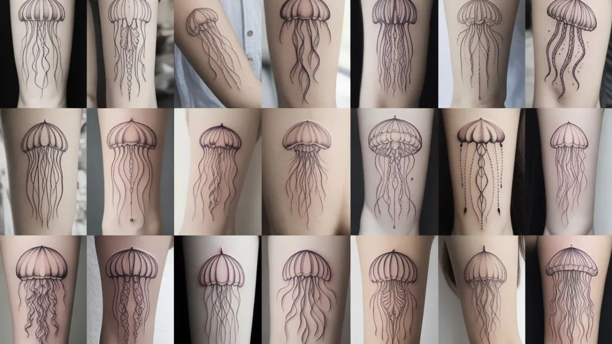 Jellyfish Tattoo Fineline Styles 25 Dreamy Designs You'll Want Immediately