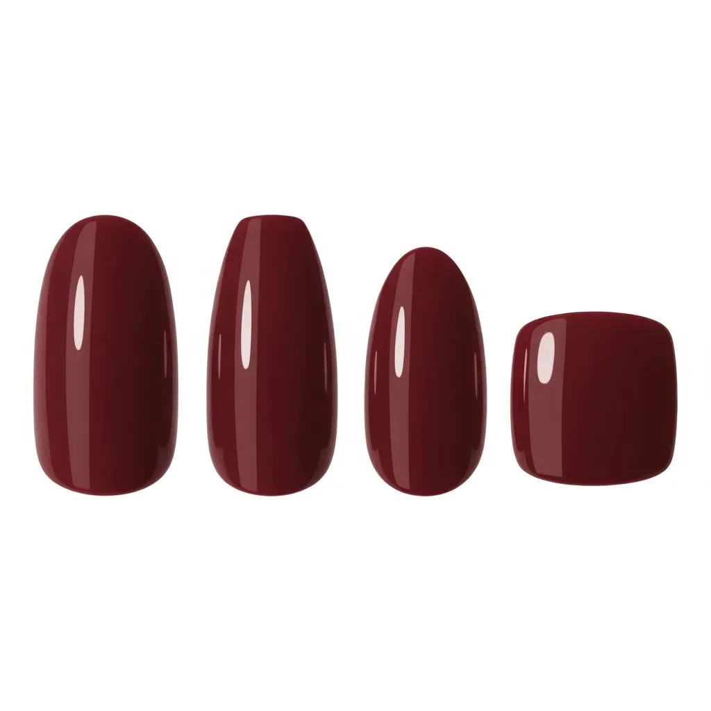 Maroon Nail Designs for Every Nail Shape