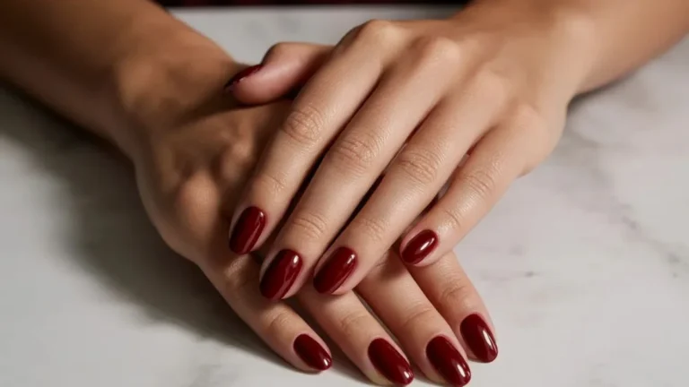 Maroon Nails Design Ideas That Go From Boardroom to Date Night