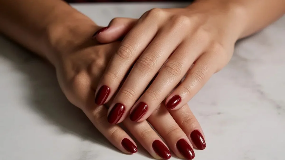 Maroon Nails Design Ideas That Go From Boardroom to Date Night