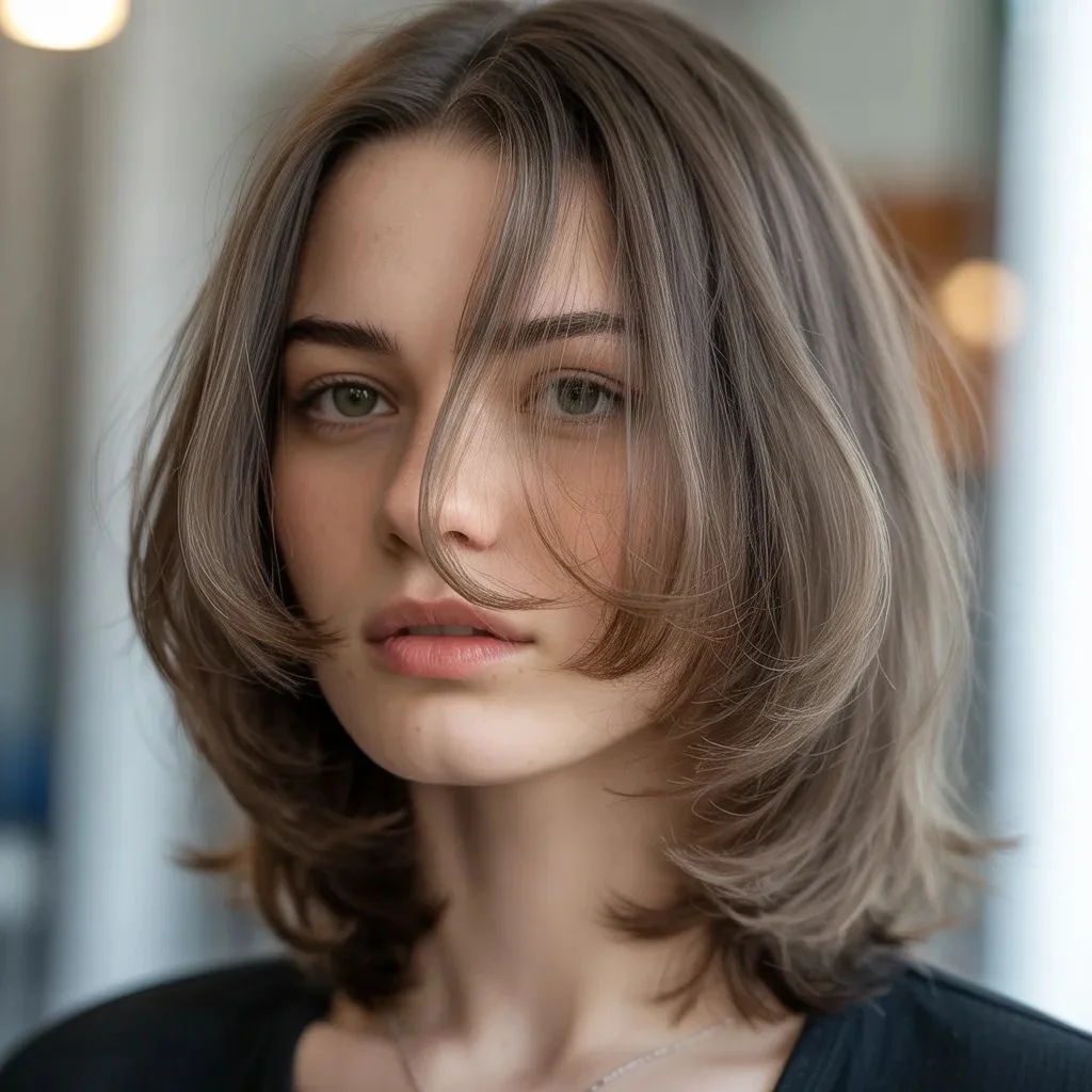 Medium Wolf Cut for Fine Hair