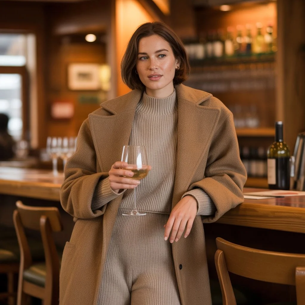 Merino Wool Jumpsuit + Statement Coat