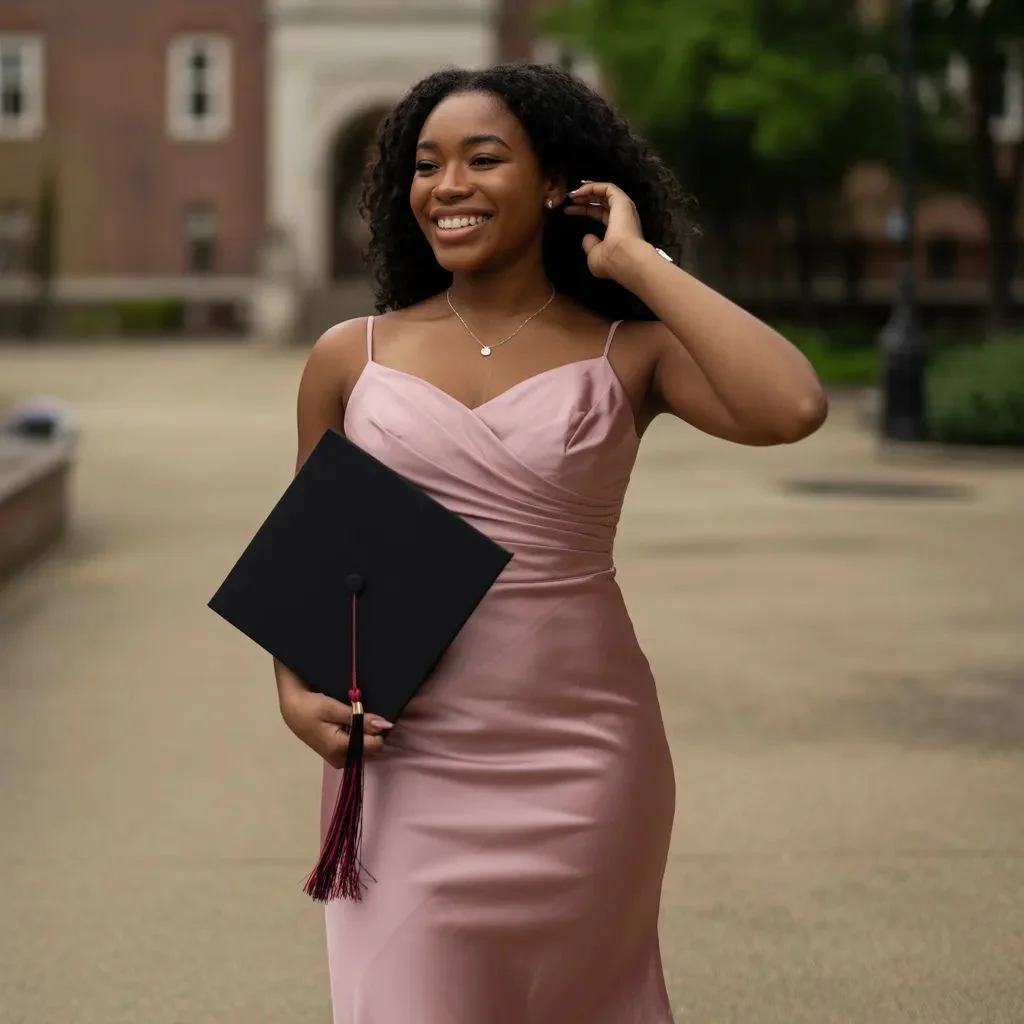 Midi Dress Graduation Outfits Polished and Perfectly Proportioned